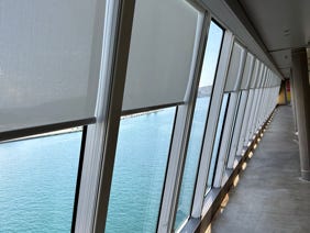 posa rulli perimetrali su nave da crociera 