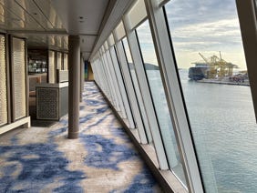 posa rulli perimetrali su nave da crociera 