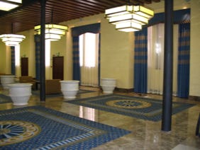 area sala congressi hotel mulino stuky a venezia, tessuti Rubelli custom made